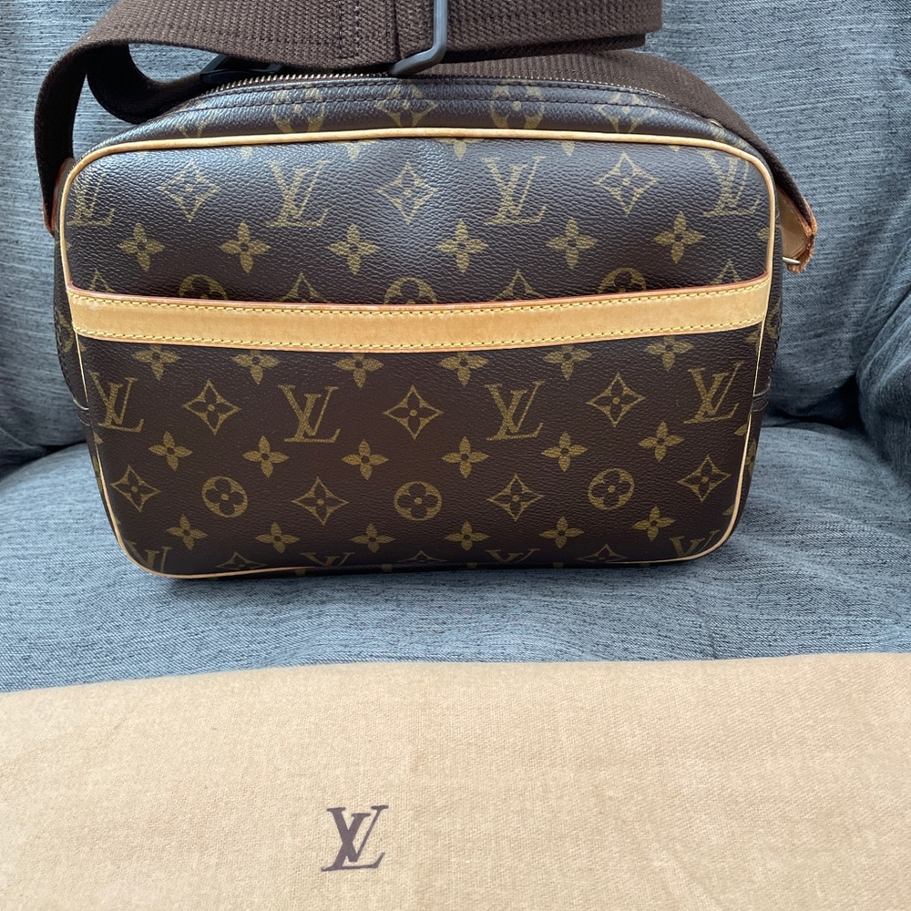 Louis Vuitton Reporter Bag Monogram Canvas PM Brown.